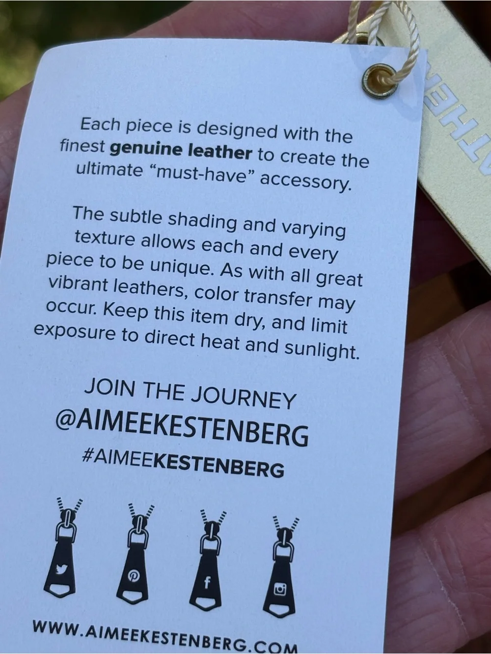 Beautiful Aimee Kestenberg Metallic Bronze Crossbody Bag with Chain Strap